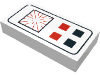 Набор LEGO Tile 1 x 2 with Space Computer Print, Белый