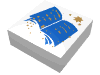 Набор LEGO Tile  1 x  1 with Blue Book Print, Белый