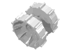 Деталь LEGO Technic Tread Hub, Белый