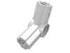 Деталь LEGO Technic Axle and Pin Connector Angled #5 - 112.5°, Белый