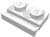 Деталь LEGO Пластина специальная 1 x 2, с направляющей двери, Белый