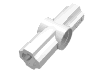Деталь LEGO Technic Axle and Pin Connector Angled #2 - 180°, Белый