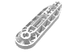 Деталь LEGO Technic Beam 1 x 7 with Fan, Белый