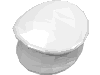 Деталь LEGO Minifig Police Style Cap, Белый