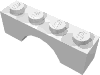 Деталь LEGO Кирпичик-арка 1 x 4, Белый