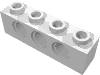 Деталь LEGO Кирпичик Technic 1 x 4, Белый