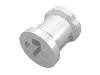 Деталь LEGO Втулка Technic, Белый