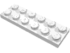 Деталь LEGO Пластина 2 x 6, Белый