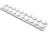 Деталь LEGO Пластина 2 x 10, Белый