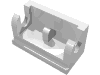 Деталь LEGO Hinge Brick 1 x 2 Base, Белый