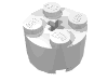 Деталь LEGO Кирпичик круглый 2 x 2, Белый