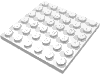 Деталь LEGO Пластина 6 x 6, Белый