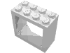 Деталь LEGO Window 2 x 4 x 3 Frame with Solid Studs, Белый