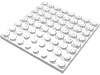 Набор LEGO Plate 8 x 8, Белый