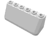 Деталь LEGO Лобовое стекло 2 x 6 x 2, Белый
