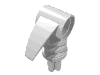 Деталь LEGO Bionicle 2 x 3 Axle Connector with Tooth, Белый