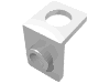 Деталь LEGO Neck Bracket [One Stud], Белый