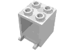 Деталь LEGO Коробка 2 x 2 x 2, Белый