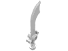 Деталь LEGO Minifig Sword - Scimitar, Белый