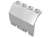 Деталь LEGO Hinge Panel 2 x 4 x 3 1/3 Locking Dual 2 Fingers, Белый
