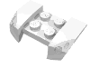 Деталь LEGO Крыло 2 x 4, Белый