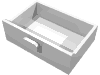 Деталь LEGO Cupboard 2 x 3 x X Drawer, Белый