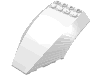 Деталь LEGO Лобовое стекло изогнутое 10 x 6 x 2, Белый