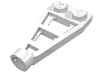 Деталь LEGO Plate Special 1 x 2 with Long Stud Receptacle (Space Wing), Белый