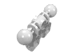 Деталь LEGO Bionicle Vahki Torso Lower Section, Белый