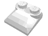 Деталь LEGO Brick Curved 2 x 2 x 2/3 Two Studs, Curved Slope End, Белый