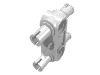 Набор LEGO Technic Pin Connector Perpendicular 3L with 4 Pins, Белый