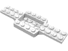 Деталь LEGO Vehicle, Base 4 x 12 x 3/4 with 4 x 2 Recessed Center with Smooth Underside, Белый