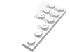 Деталь LEGO Пластина-клин правая 6 x 3, Белый