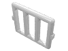 Набор LEGO Bar 1 x 4 x 3 Window [Side Tabs], Белый