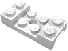 Деталь LEGO Vehicle, Mudguard 2 x 4 with Arch Studded with Hole, Белый
