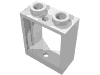 Деталь LEGO Окно плоское переднее 1 x 2 x 2, Белый