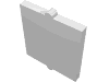 Деталь LEGO Glass for Window 1 x 2 x 2 Flat, Белый