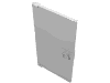 Деталь LEGO Door  1 x  4 x  6 Smooth with Square Handle Plinth, Белый