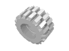 Набор LEGO Tyre 21 x 12 with Offset Tread Small Wide and Beveled Tread Edge, Белый