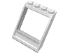 Деталь LEGO Window 4 x 4 x 3 Roof with Bottom Panel, Белый