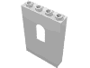 Деталь LEGO Panel 1 x 4 x 5 with Arched Window, Белый