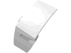 Деталь LEGO Technic Panel Car Mudguard Left, Белый