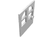 Деталь LEGO Door 1 x 6 x 6 Freestyle, Белый
