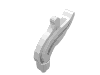 Деталь LEGO Minifig Feather / Plume Triple Point, Белый