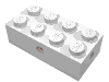 Brick, Modified 2 x 4 with Wheels Holder Old, Clear Bottom