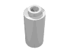 Набор LEGO Brick, Round 1 x 1 90 Degree Elbow - No Stud, Белый
