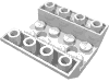 Деталь LEGO Скос перевёрнутый двойной 45° 4 x 4, с 2 отверстиями, Белый