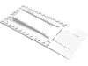 Набор LEGO Garage Floor Plate (Old style), Белый