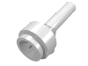 Деталь LEGO Minifig Space Gun / Torch [No Grooves], Белый