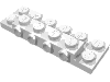 Деталь LEGO Пластина специальная 2 x 6 x 2/3, Белый